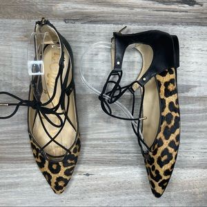 Sam Edelman Rosie Leopard Pointed Toe Flats